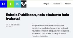 UIK`25  “Eskola  Publikoan,  nola  ebaluatu  hala  irakatsi”  matrikula  irekia!
